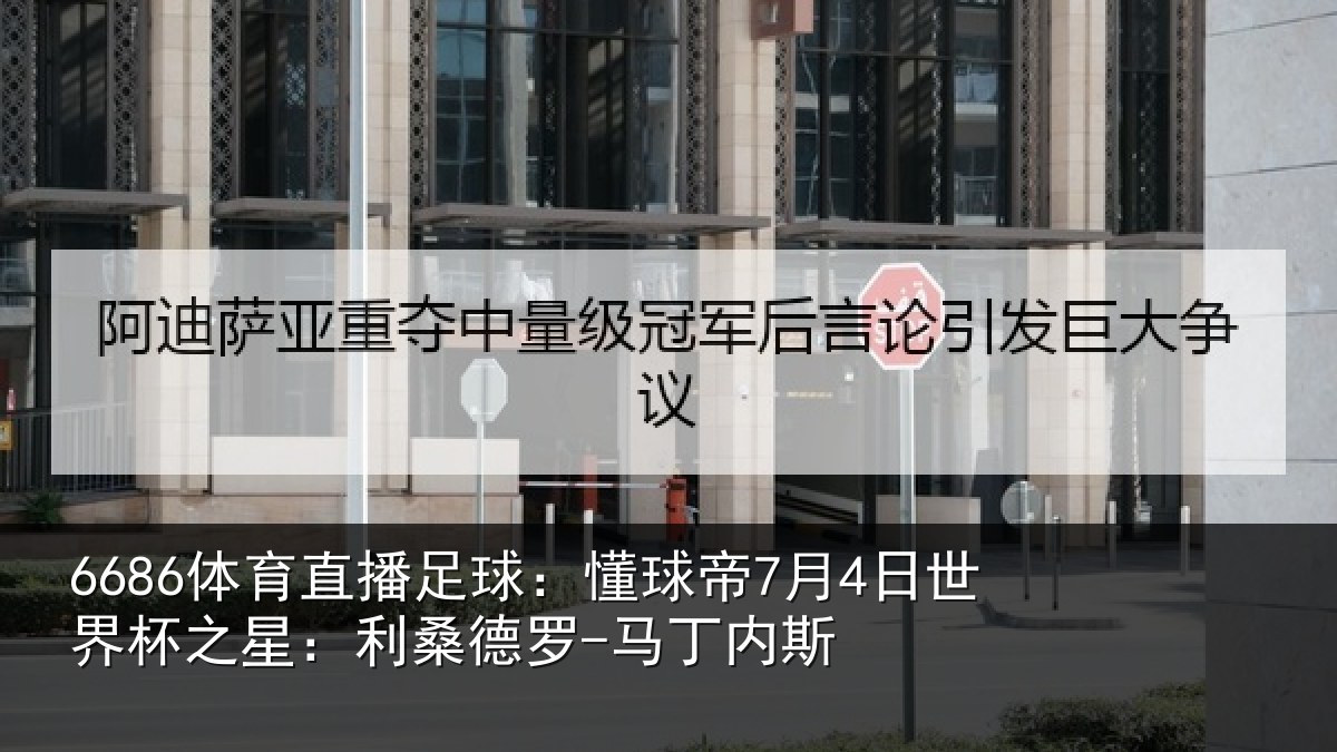 6686体育直播足球：懂球帝7月4日世界杯之星：利桑德罗-马丁内斯