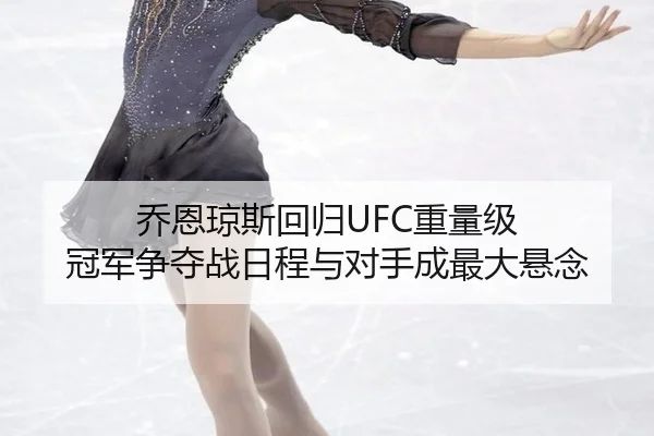 乔恩琼斯回归UFC重量级 冠军争夺战日程与对手成最大悬念
